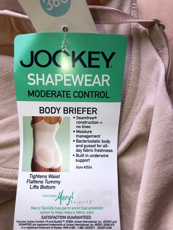 Vintage Jockey Shapewear Moderate Control Body Briefer 38C NWT