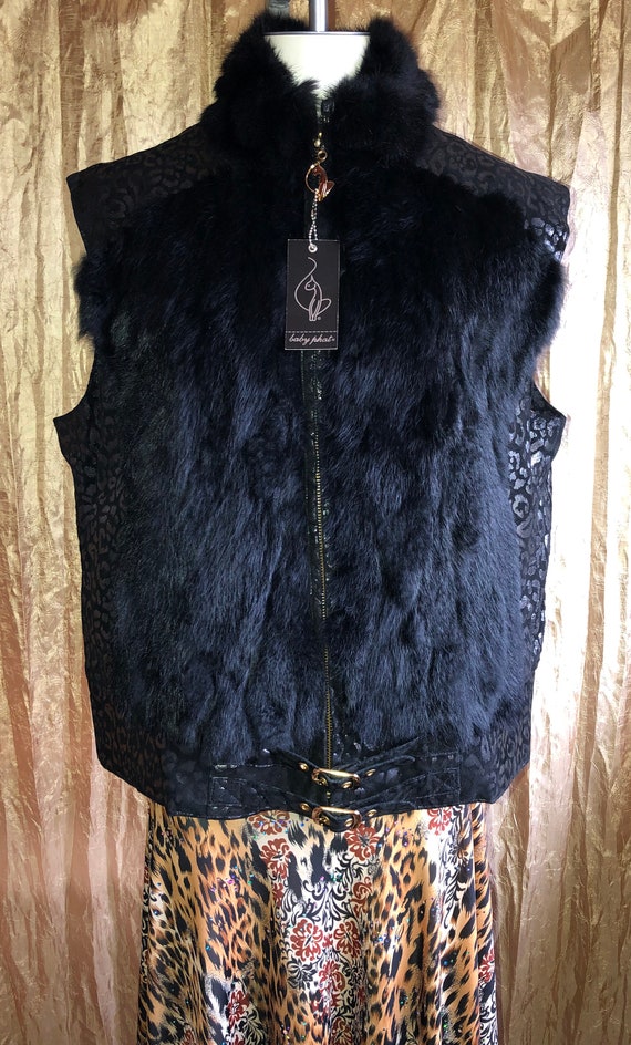 Vintage Authentic BABY PHAT Vest 100% Leather and 