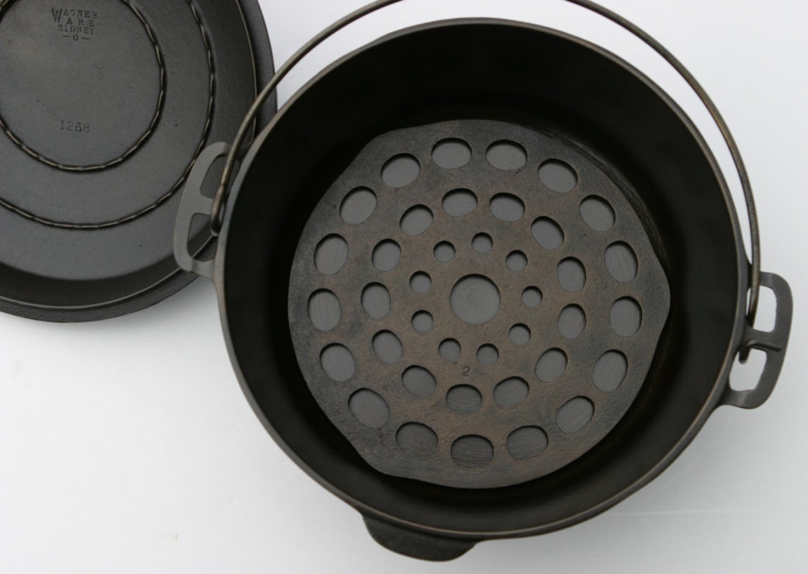 Extremely Fine WAGNER WARE Dutch Oven LG 8 Cast Iron Dutch Etsy