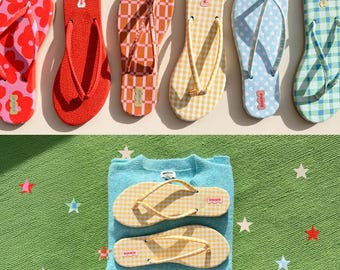 Rohmie Daily Slipper – Lightweight Patterned Flip Flops, Handcrafted Comfort Colorful Sandals