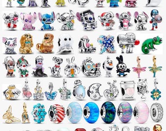 Charm-Perlen aus 925er Sterlingsilber mit Cartoon-Motiven | Anhänger im Pandora-Stil, inspiriert von Toy Story und Bösewichten | Geschenkidee für Sie