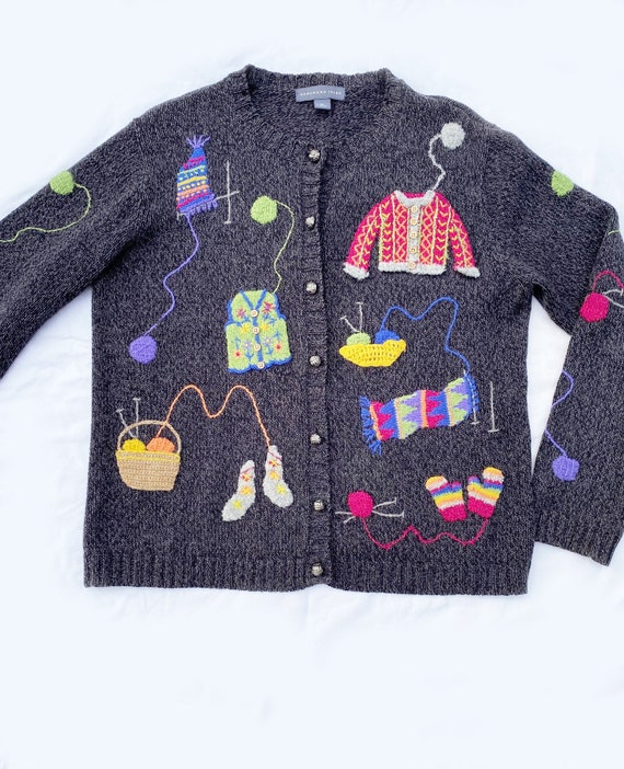 Vintage Northern Isles "Knitters" Cardigan - M - image 5