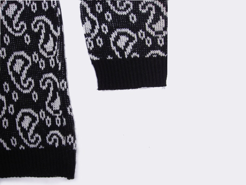 Vintage 80s Paisley Sweater Women/'s Medium