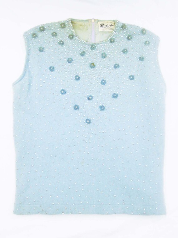 Vintage "Gimbels" Sequin Embellished  Sleeveless … - image 3