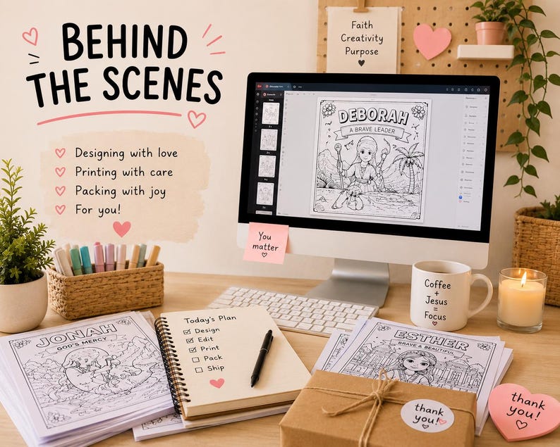 Deborah Bible Activity Book Printable PDF | Christian Kids Worksheets ...
