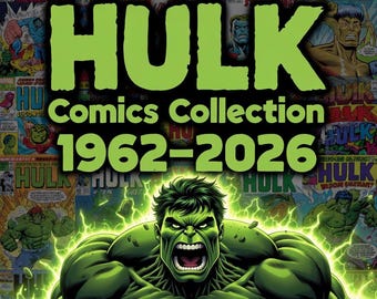 Colección de cómics de Hulk 1962-2026, Megapaquete de 70 GB, Números, Volumen, Anuales, Especiales, Extras, Crossovers, Omnibus, Épico, Increíble, Obras maestras