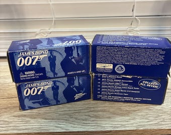 4 Johnny Lightning James Bond 007 Unopened Surprise Comparative Box Diecast Auto