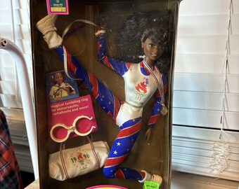 Muñeca Barbie Gimnasta Olímpica Vintage 1995 AA - Juegos Olímpicos de Atlanta 1996