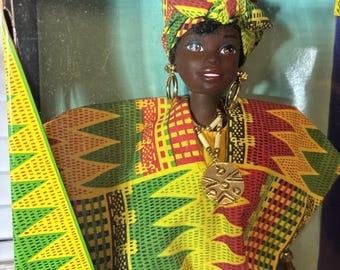 Mattel Barbie Dolls of the World Collection Ghanian Barbie #15303 (1996)