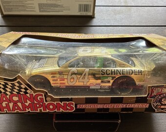 Racing Champions, escala 1:24, fundición a presión, réplica de coche de carreras, 64 Schneider, 1 de 2500