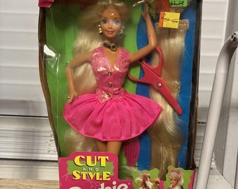 Vintage Cut and Style BARBIE Doll Attachable Hair 1994 New Sealed