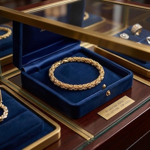 Byzantijnse armband van massief 22 karaats goud | Handgemaakte luxe schakelarmband