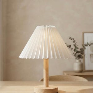 Minimalistische houten tafellamp voor gezellige sfeerverlichting - Modern nachtlampje voor bureau en nachtkastje, warme gloed woondecoratie, E26 E27-aansluiting