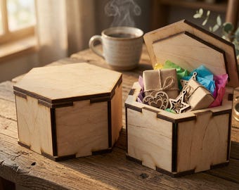 Laser Cut Wooden Box Bundle – Gift & Organizer SVG Files (3mm Wood)