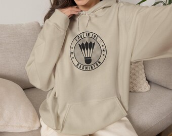 Shuttlecock Badminton Logo Hoodie | Sports Graphic Pullover