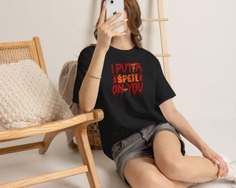 I Put a Spell On You T-Shirt | Halloween Witch Spooky Drip Lettering