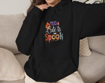 Halloween Hoodie | Pumpkin Ghosts Candy Corn Graphic Print