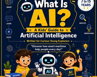 What Is AI? A Kids Guide to Artificial Intelligence | STEM Learning Book | AI for Kids Ages 7-15 | Educational Activity Workbook | Printable