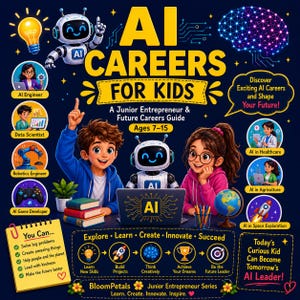 AI-karriärer för barn | Teknikguide för framtida jobb | Bok om AI-ingenjör, robotik och datavetenskap | Pedagogisk STEM-arbetsbok för åldrar 7-15 | pdf