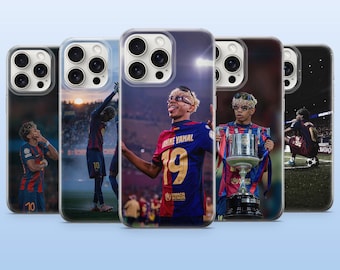 Funda para teléfono Lamine Yamal España Euro Winner para iPhone 17Pro, 16, 15, 14, 13, 12, Samsung S26, S25, S24, S23Fe, A16, A56, Pixel 10, 9A