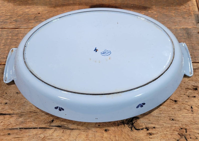 Large Vintage Dru Holland Enameled Cast Iron Cookware / Etsy