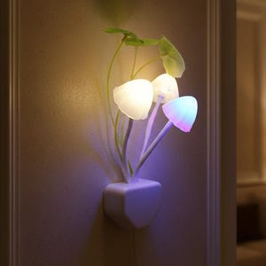 Paddenstoel nachtlampje, led-paddenstoellamp, plug-in sensorlicht, van kleur veranderend nachtlampje, slaapkamerdecor, kinderkamerverlichting, cadeau voor haar