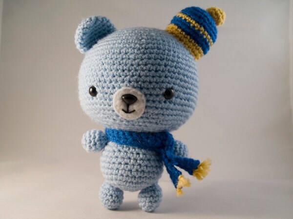 Amigurumi Winter Bear Crochet Pattern | Etsy