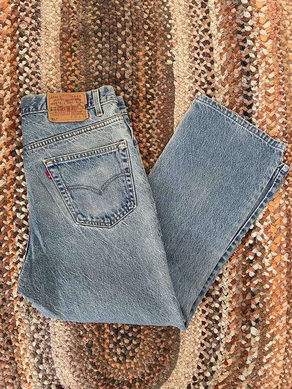 Vintage 35x28 517 Levi’s red tab boot cut - image 9