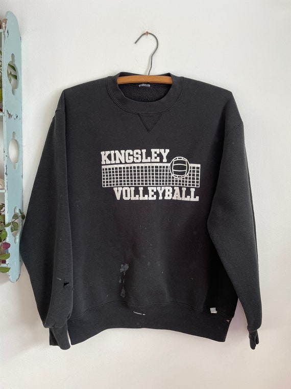 Vintage 1990s L/XL Russell sweatshirt volleyball … - image 4