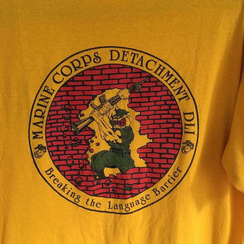 Vintage LXL marine corps bulldog tee