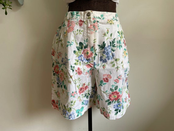 Vintage large floral shorts 1990’s - image 1
