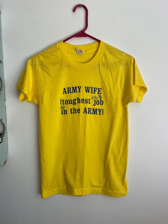 Vintage 80s army t-shirt - Gem