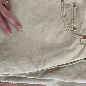 Vintage Levi’s 550 red tabs beige jeans 34X 29 relaxed fit image 11