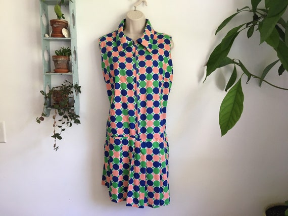 Vintage large 1970’s romper play suit cotton