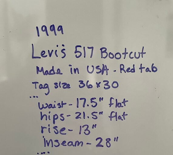 Vintage 35x28 517 Levi’s red tab boot cut - image 10