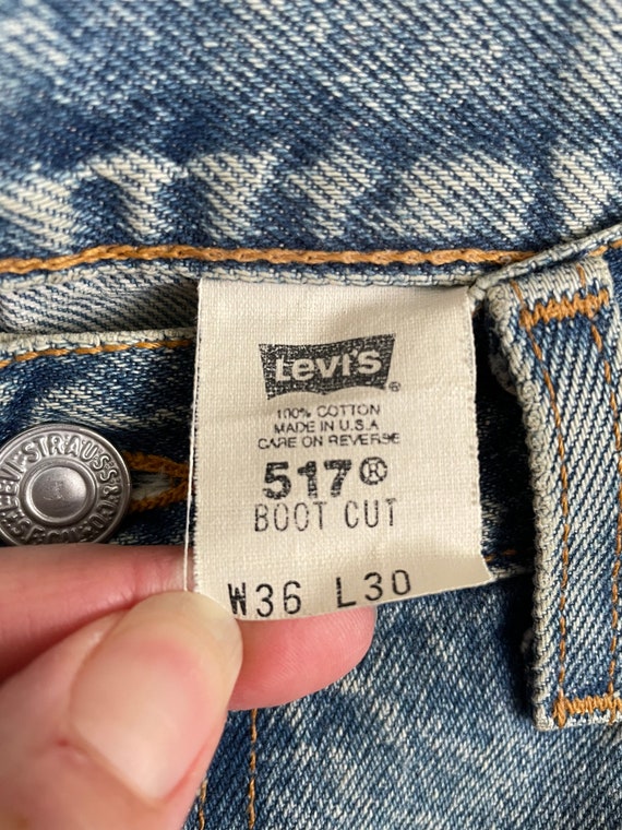 Vintage 35x28 517 Levi’s red tab boot cut - image 5