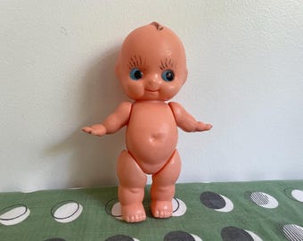 Vintage plastic doll made in Hong Kong kewpie fake