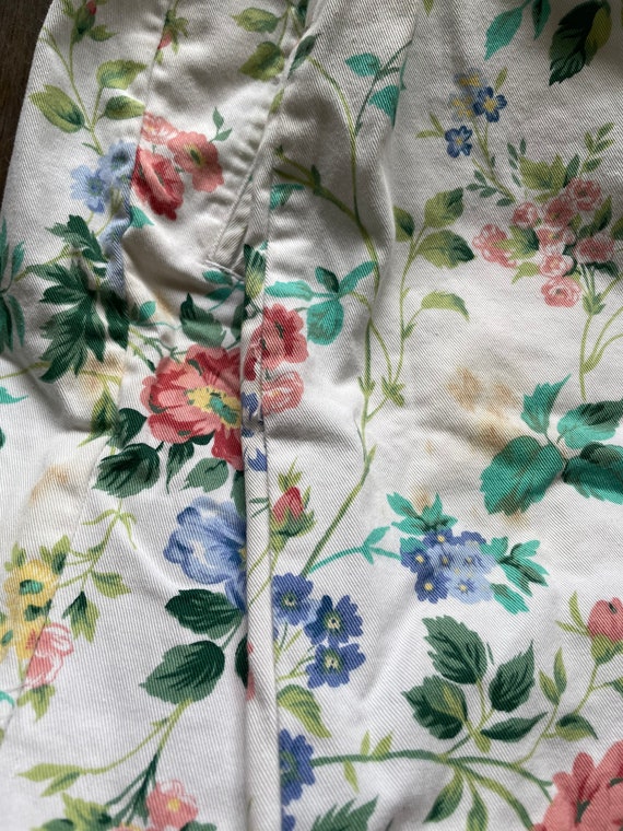 Vintage large floral shorts 1990’s - image 10