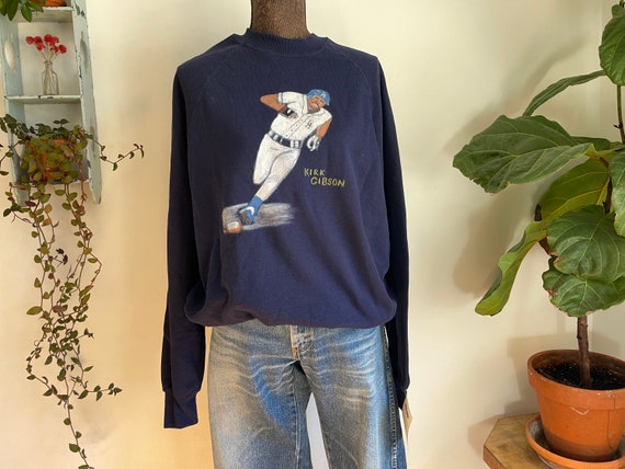 Vintage Kirk Gibson handpainted NOS sweatshirt XL… - image 1