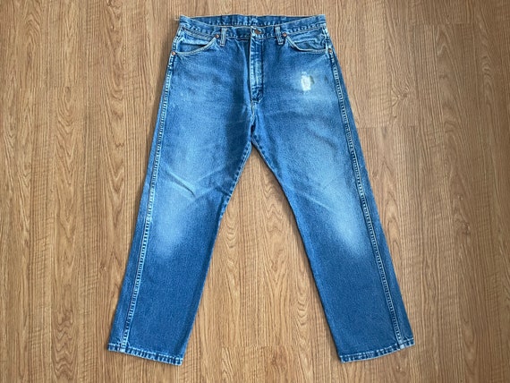 Vintage 34x29 Wrangler Jeans Faded Hole - Etsy