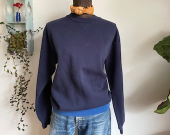 Vintage medium Russell two tone blue sweatshirt crew neck