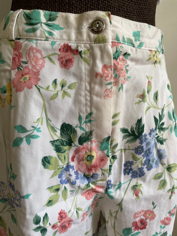 Vintage large floral shorts 1990’s - image 5