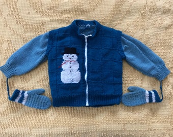 Vintage small kids knit sweater
