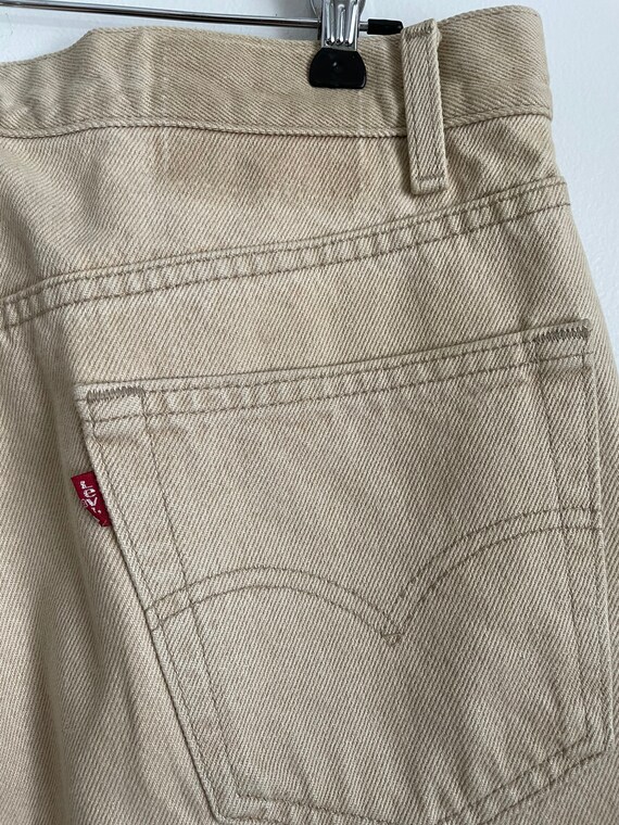 Vintage Levi’s 550 red tabs beige jeans  34X 29 r… - image 8