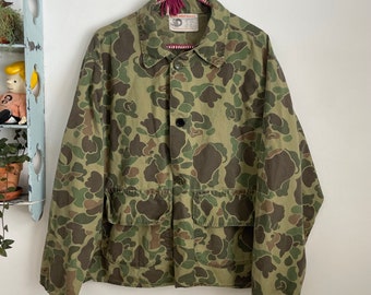 Vintage camouflage hunting jacket large Black Sheep