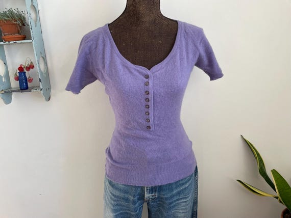 Christian Dior Monsieur, Vintage Christian Dior Cashmere Sweater, XS/Small, Pale Purple