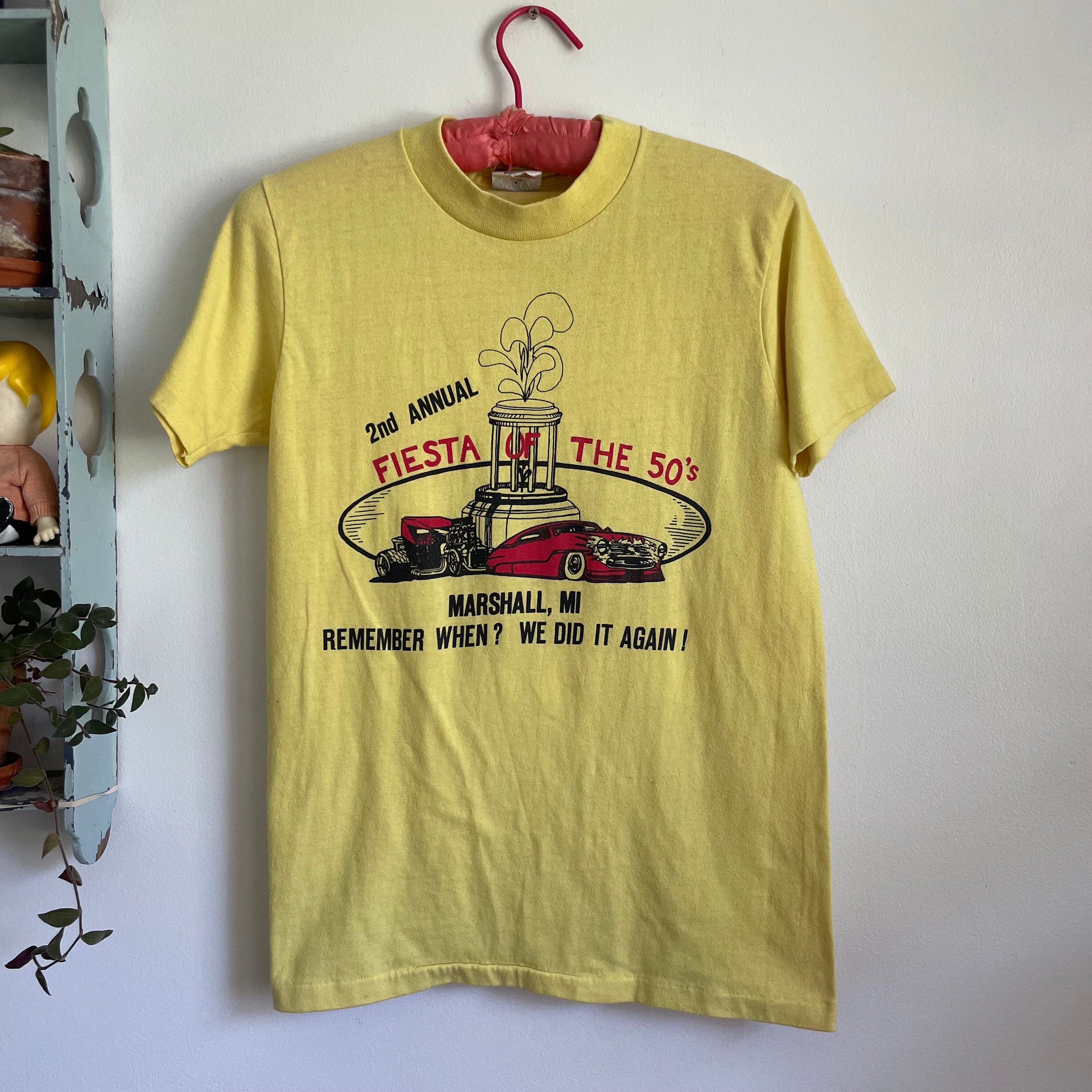 50s T Shirt Yellow - Etsy