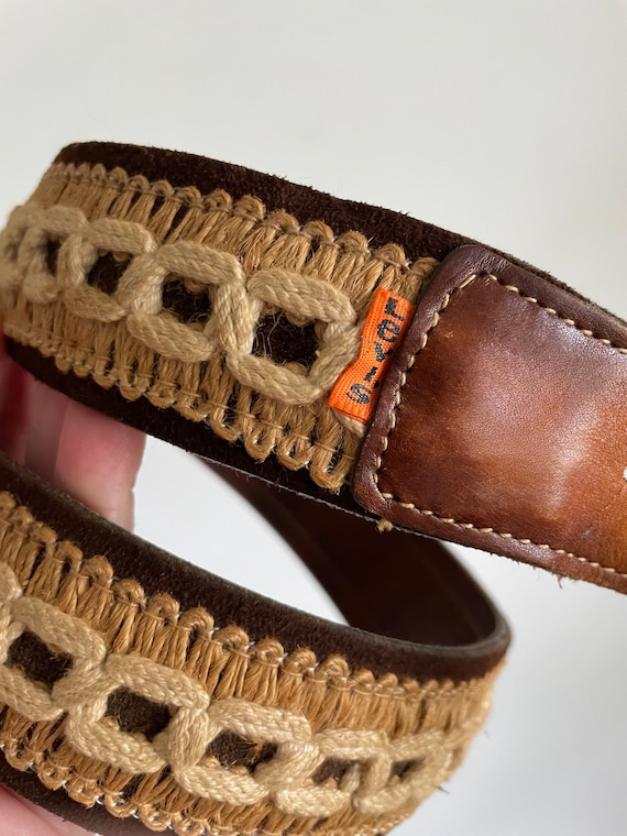 Vintage Levi’s belt leather macramé size 28