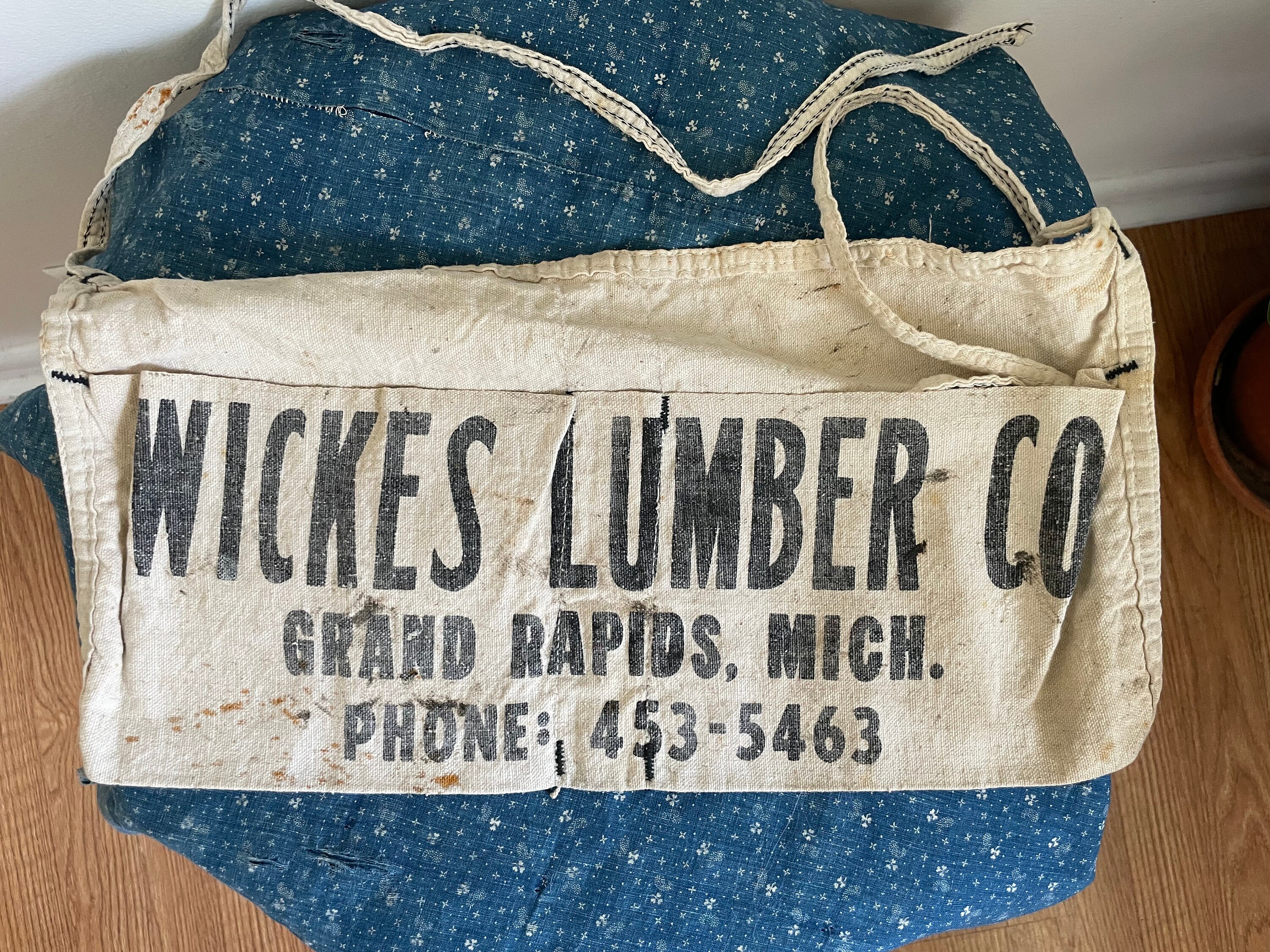 Vintage Homestead Supply Advertisement Nail Apron Big Bear Ca