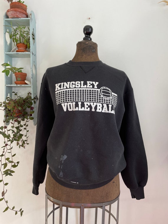 Vintage 1990s L/XL Russell sweatshirt volleyball … - image 3